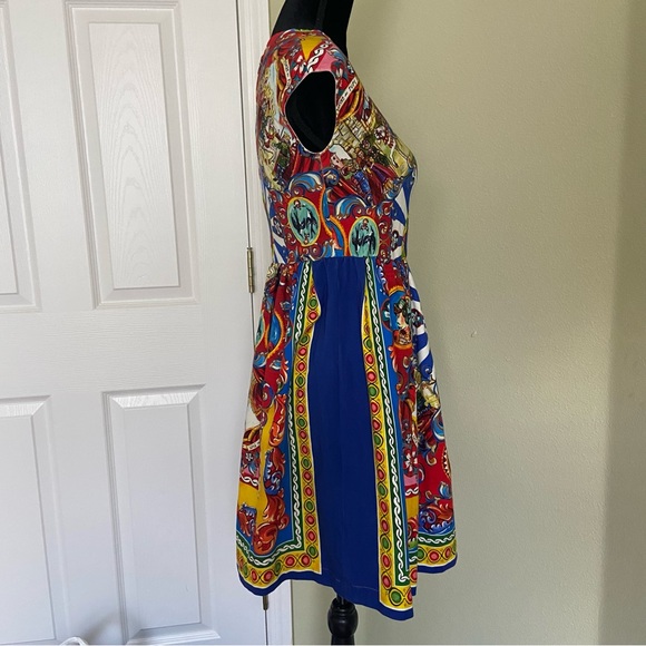 Dolce & Gabbana Majolica Carretto Siciliano Printed Dress “read description!” - Picture 4 of 16